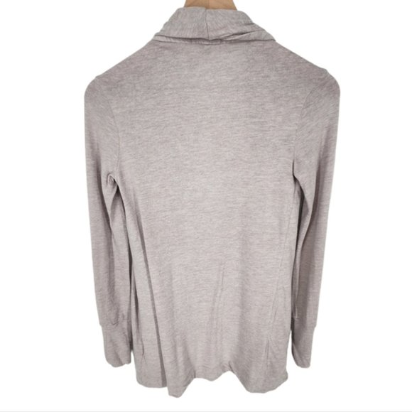 James Perse Soft Angora Blend Long Sleeve Open Cardigan Heather Grey Small / 1 - Picture 3 of 11